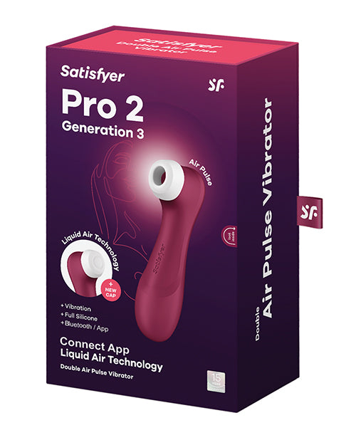 Satisfyer Pro 2 Generation 3 W/liquid Air + App - Wine Red
