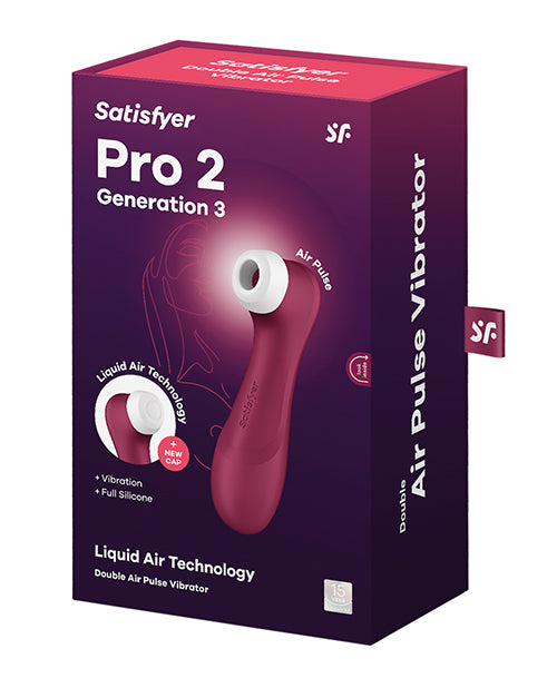 Satisfyer Pro 2 Generation 3 W/liquid Air - Wine Red