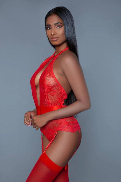 Ophelia Bodysuit: Embrace Chic Elegance with Floral Lace and Satin!