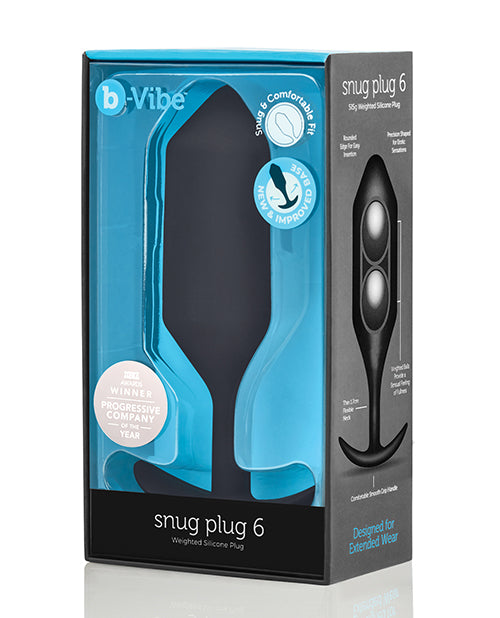 B-vibe Weighted Snug Plug 7 - 600g - Premium Comfort Silicone Plug